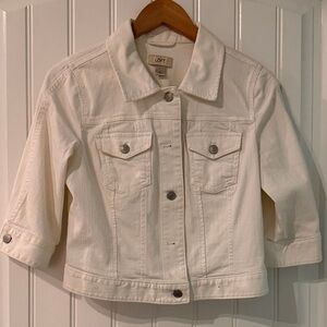 LOFT Off-White Denim Jacket